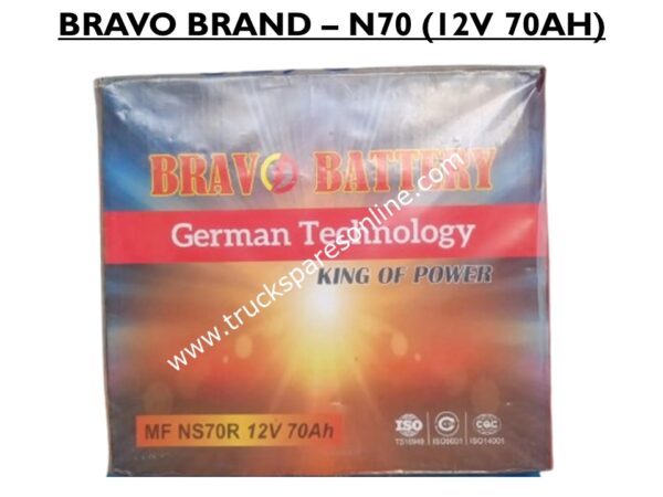 BATTERY (BRAVO BRAND) N70